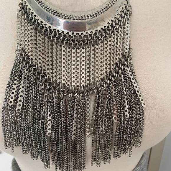 Silver Statement Necklace - Picture 2 of 8